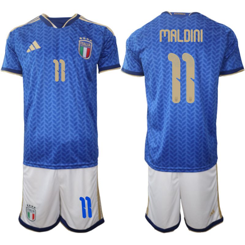 Men 2026 World Cup National Team Italy home blue #11 Soccer Jersey